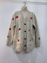 Load image into Gallery viewer, Mushroom Cardigan White