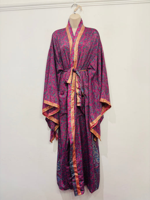 Silk kimono robe 