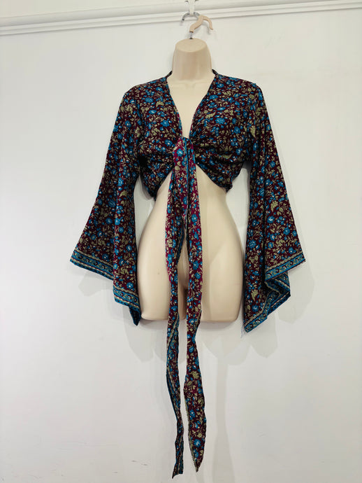 Boho Wrap Top UK 6-18 (#4)