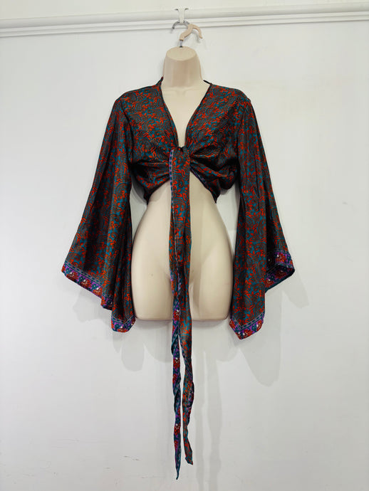 Boho Wrap Top UK 6-18 (#2)
