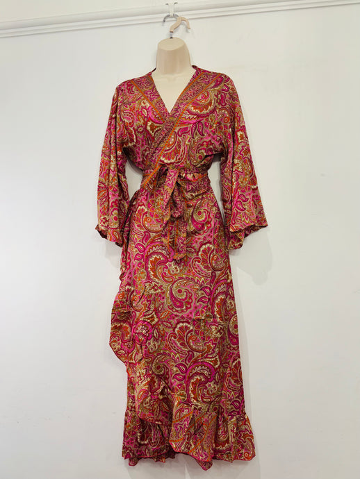 Ruffle Wrap Dress UK 8-18 (S#1)