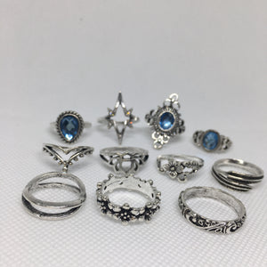 bohemian rings set