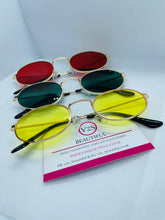 Load image into Gallery viewer, Oval Sunglasses, Yellow Oval sunglasses