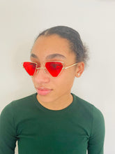 Load image into Gallery viewer, Red Triangle Sunglasses