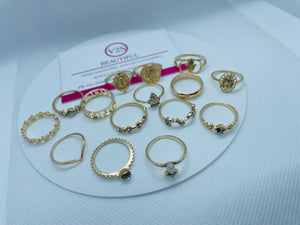 Minimalist Gold Ring Set