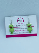 Load image into Gallery viewer, Green Frog Earrings