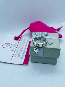 Love Heart Charm Ring