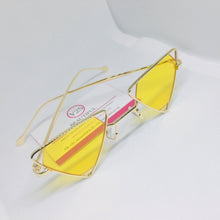 Load image into Gallery viewer, Yellow Triangle Sunglasses