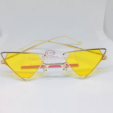 Load image into Gallery viewer, Yellow Triangle Sunglasses