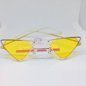 Yellow Triangle Sunglasses