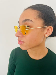 Yellow Triangle Sunglasses