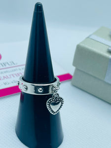 Love Heart Charm Ring