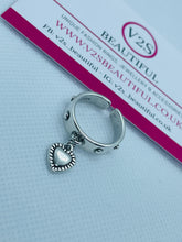 Load image into Gallery viewer, Love Heart Charm Ring