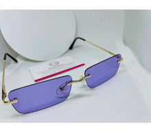 Load image into Gallery viewer, Purple Y2K Sunglasses