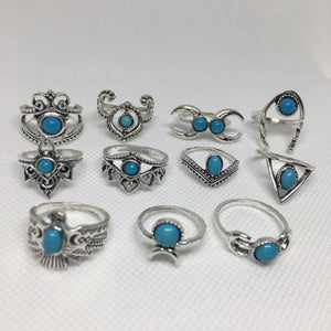 hippie ring set 