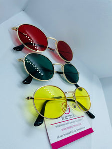 Oval Sunglasses, Yellow Oval sunglasses