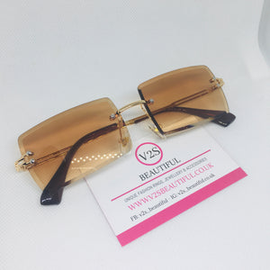 Brown Y2K Sunglasses