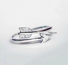 Load image into Gallery viewer, Sterling Silver Cupid’s Arrow Ring