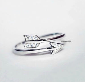 Sterling Silver Cupid’s Arrow Ring