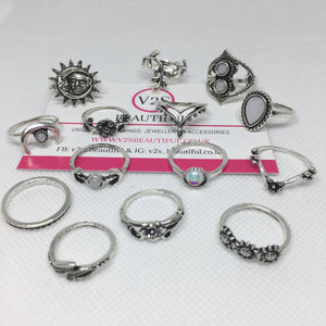 boho ring set uk