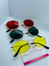 Load image into Gallery viewer, Oval Sunglasses, Yellow Oval sunglasses