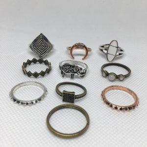 bohemian rings gold