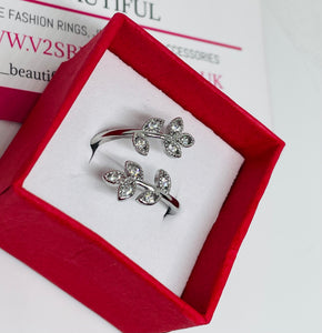 Floral Sterling Silver Ring