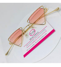 Load image into Gallery viewer, Pink Triangle Sunglasses