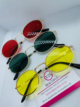 Load image into Gallery viewer, Oval Sunglasses, Yellow Oval sunglasses