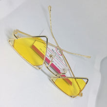 Load image into Gallery viewer, Yellow Triangle Sunglasses