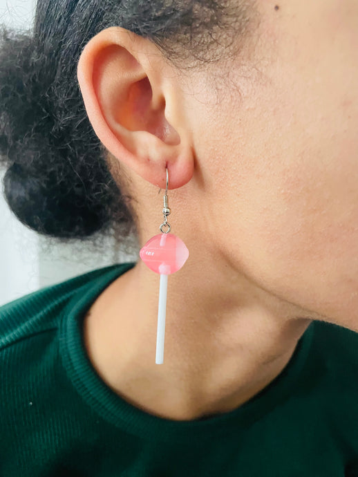 Pink Lollipop Earring