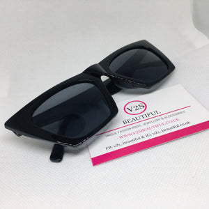 black cat eye sunglasses