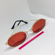 Load image into Gallery viewer, Red Oval Sunglasses,