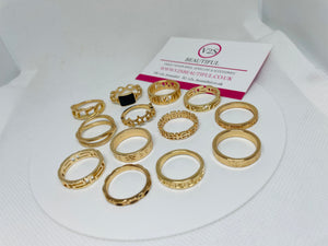 Minimalist Gold Ring Set