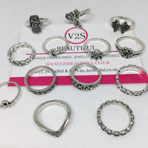 boho ring set uk