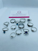 Load image into Gallery viewer, Silver Stacking Rings Set