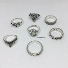 Load image into Gallery viewer, Elephant Skull Rings Set