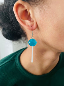 Green Lollipop Earring