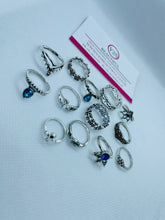 Load image into Gallery viewer, Silver Stacking Rings Set