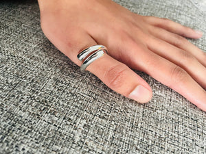 Sterling Silver Chunky Thumb Ring