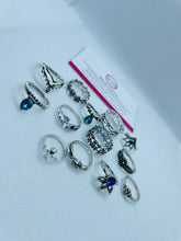 Load image into Gallery viewer, Silver Stacking Rings Set