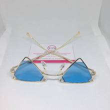 Load image into Gallery viewer, Blue Triangle Sunglasses