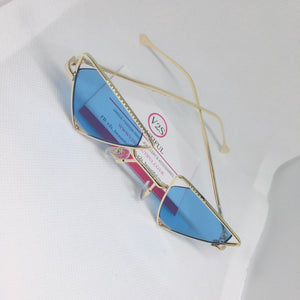 Blue Triangle Sunglasses