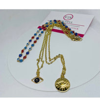 Load image into Gallery viewer, Evil Eye Multi Layered Necklace