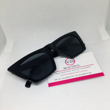 Load image into Gallery viewer, black cat eye sunglasses