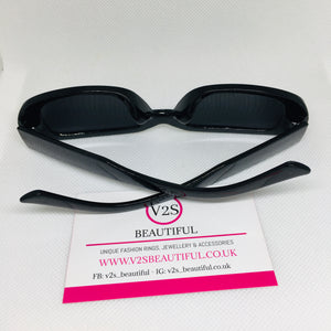 Black Rectangle Sunglasses