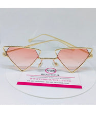 Load image into Gallery viewer, Pink Triangle Sunglasses