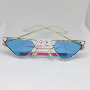 Blue Triangle Sunglasses