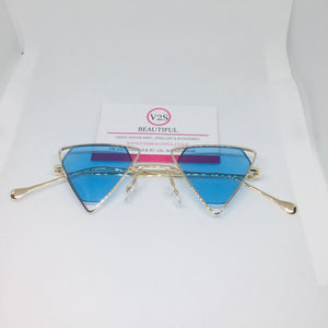 Blue Triangle Sunglasses