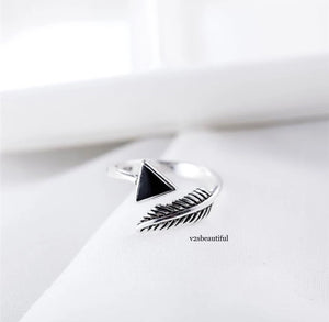 Sterling Silver Arrow Open Ring